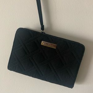 Vera Bradley Microfiber Zip Around Wristlet Wallet